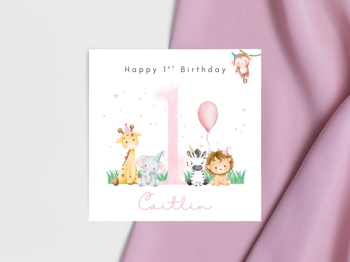 Personalised 1st Birthday Card