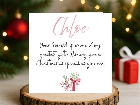 Friends Christmas Card, Fun