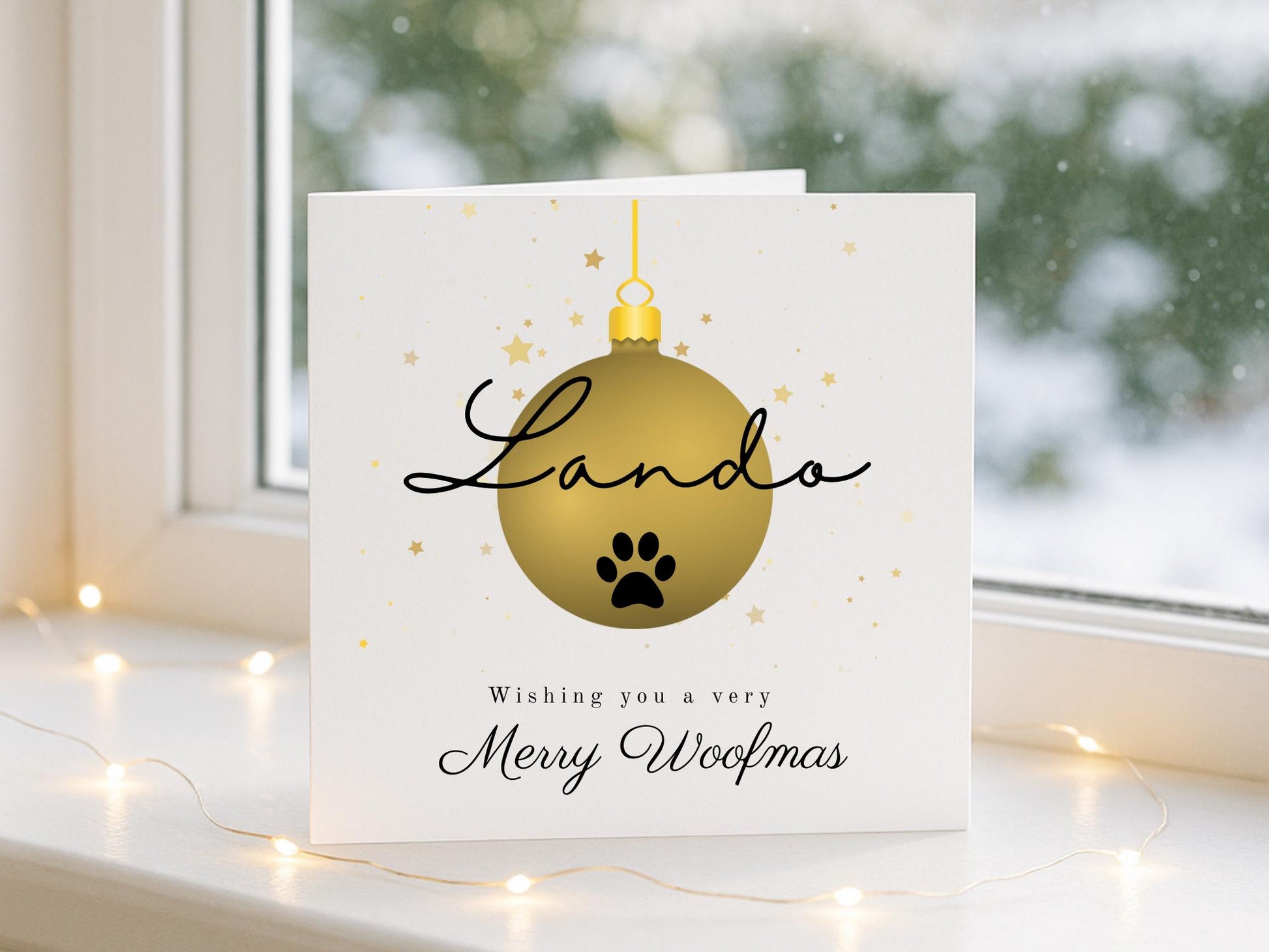 Personalised Dog Christmas Card