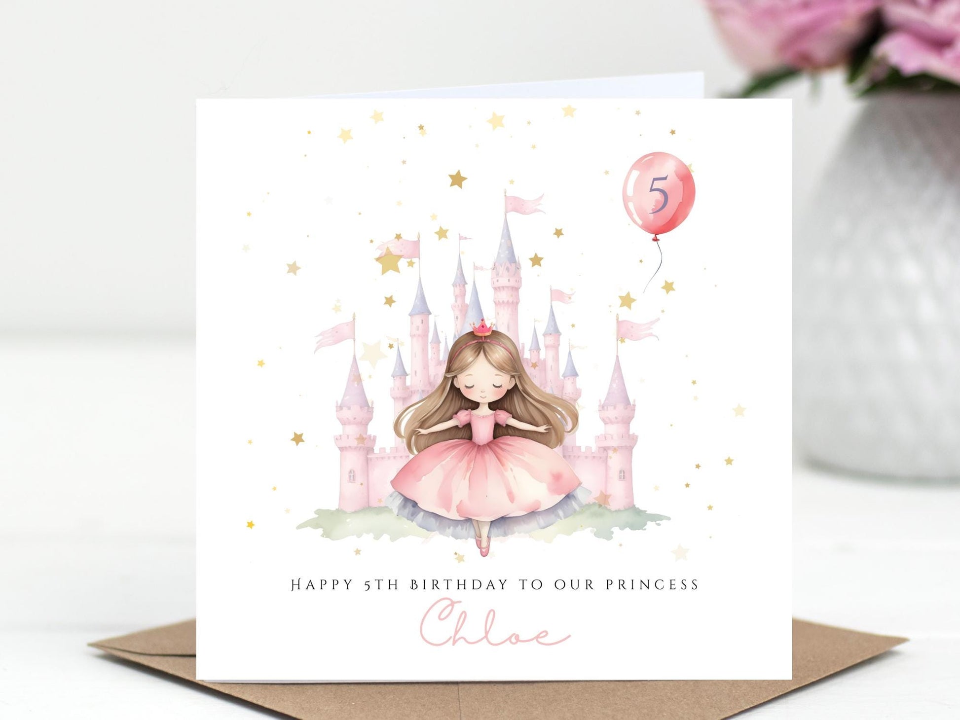 Princess Birthday Card – Personalised
