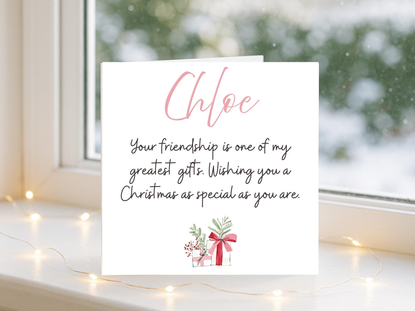 Friends Christmas Card, Fun