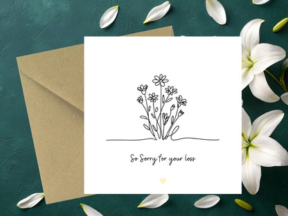 So Sorry for your Loss Sympathy Card