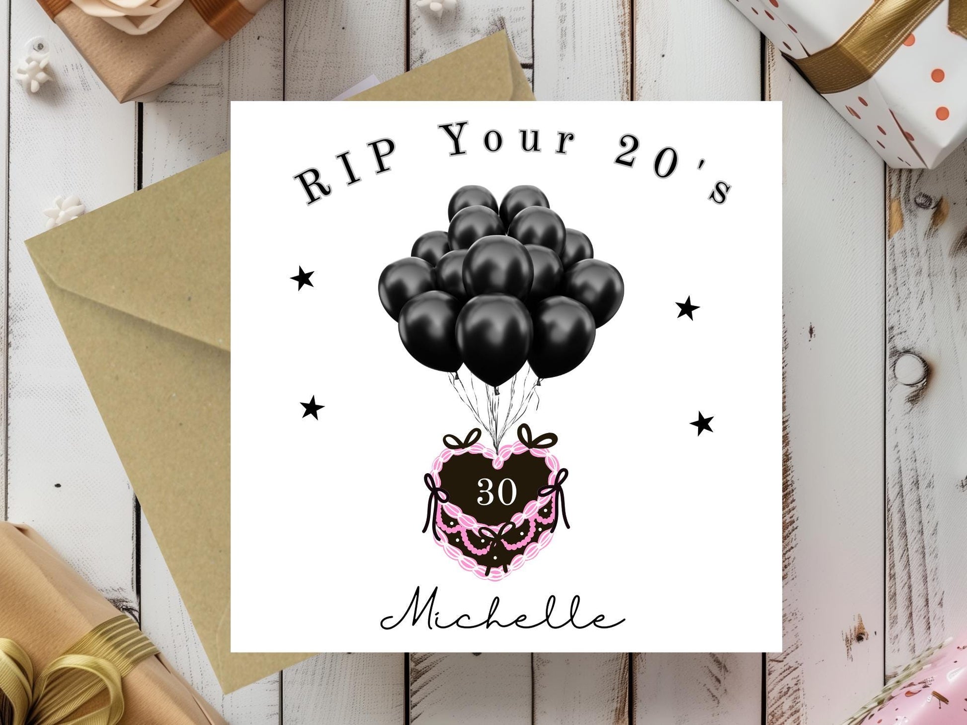 RIP your 20's Personalised Birthday Card - 30th Milestone