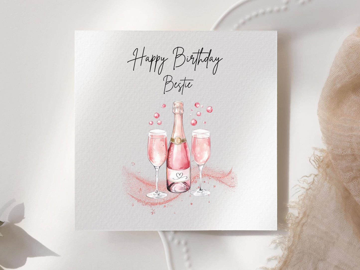 Happy Birthday Bestie Card for Her
