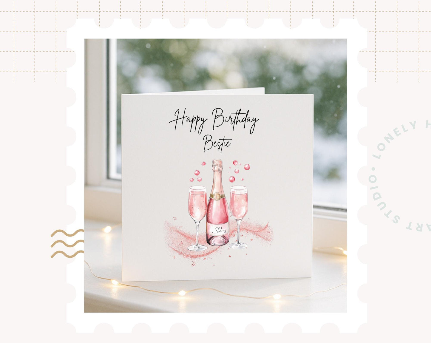 Happy Birthday Bestie Card for Her