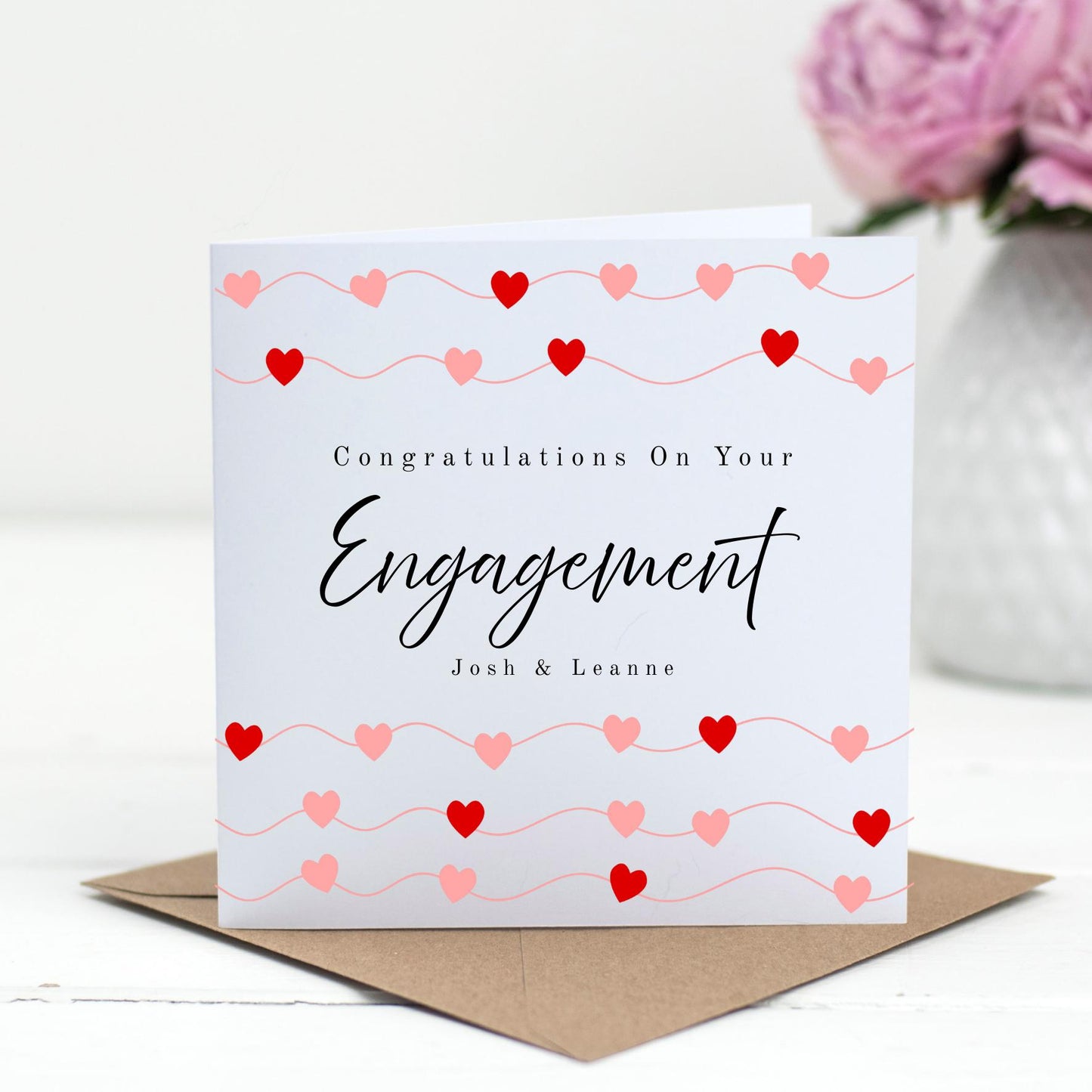 Personalised Engagement Card – Bride To be - couple