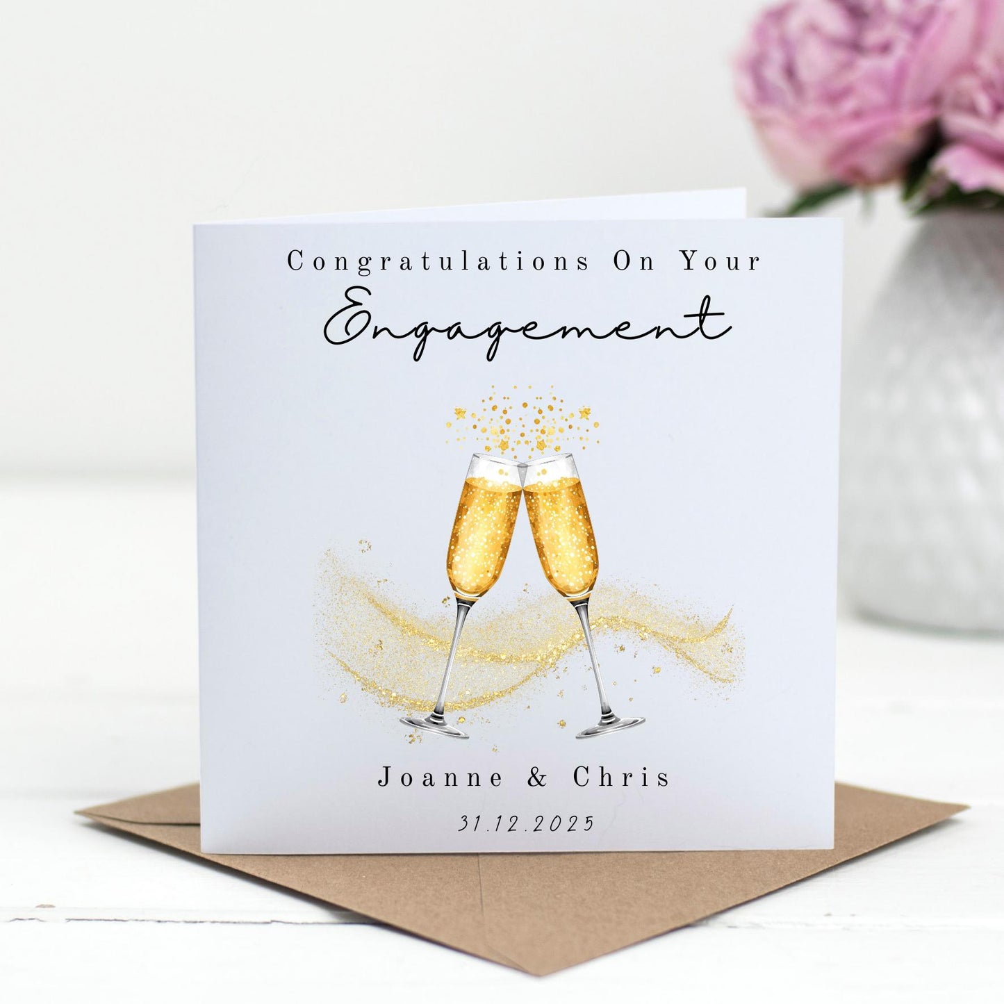 Personalised Engagement Card – Congratulations on your engagement