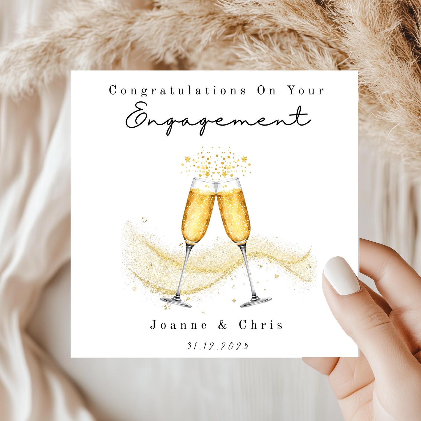 Personalised Engagement Card – Congratulations on your engagement