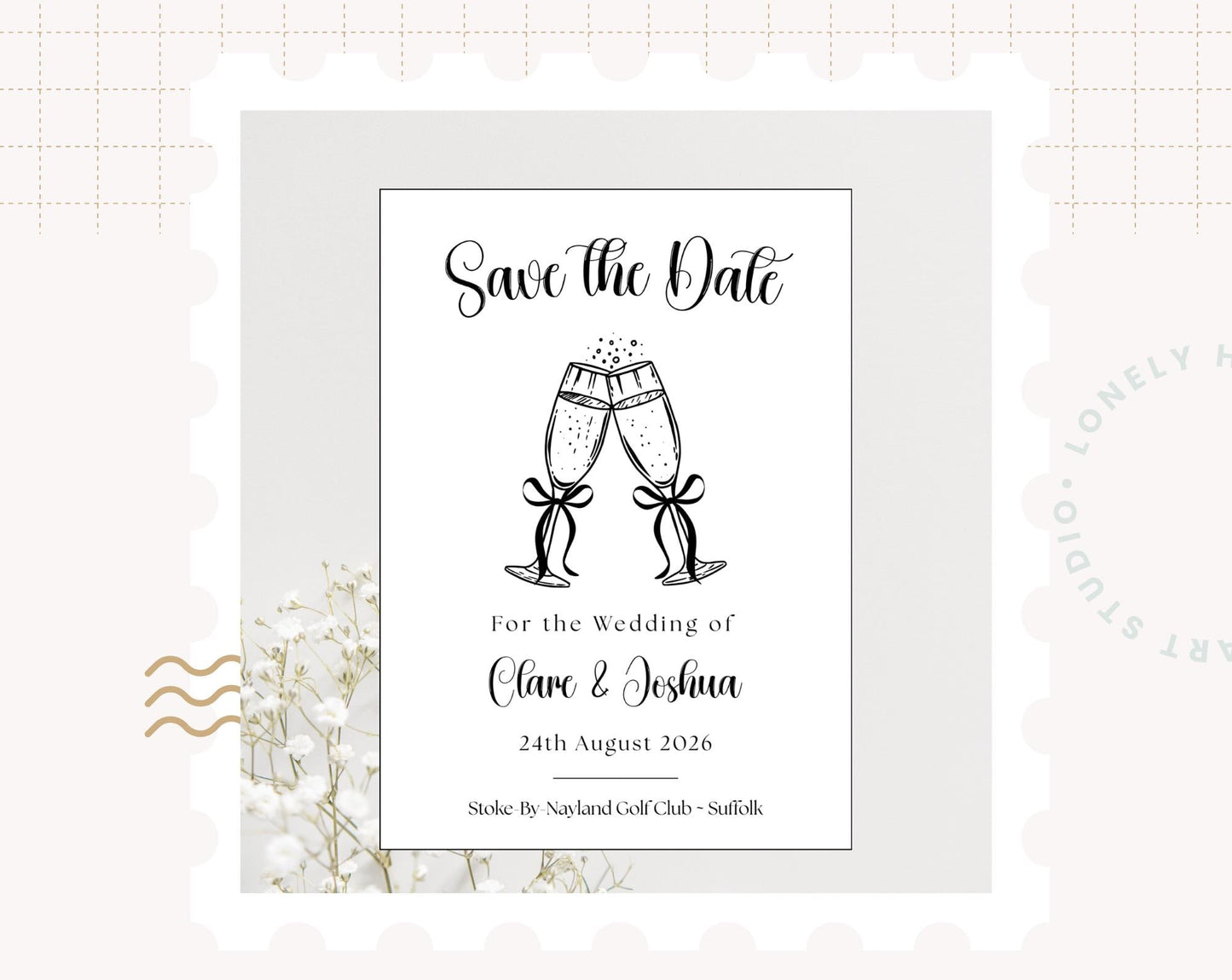 Personalised Save the Date Card