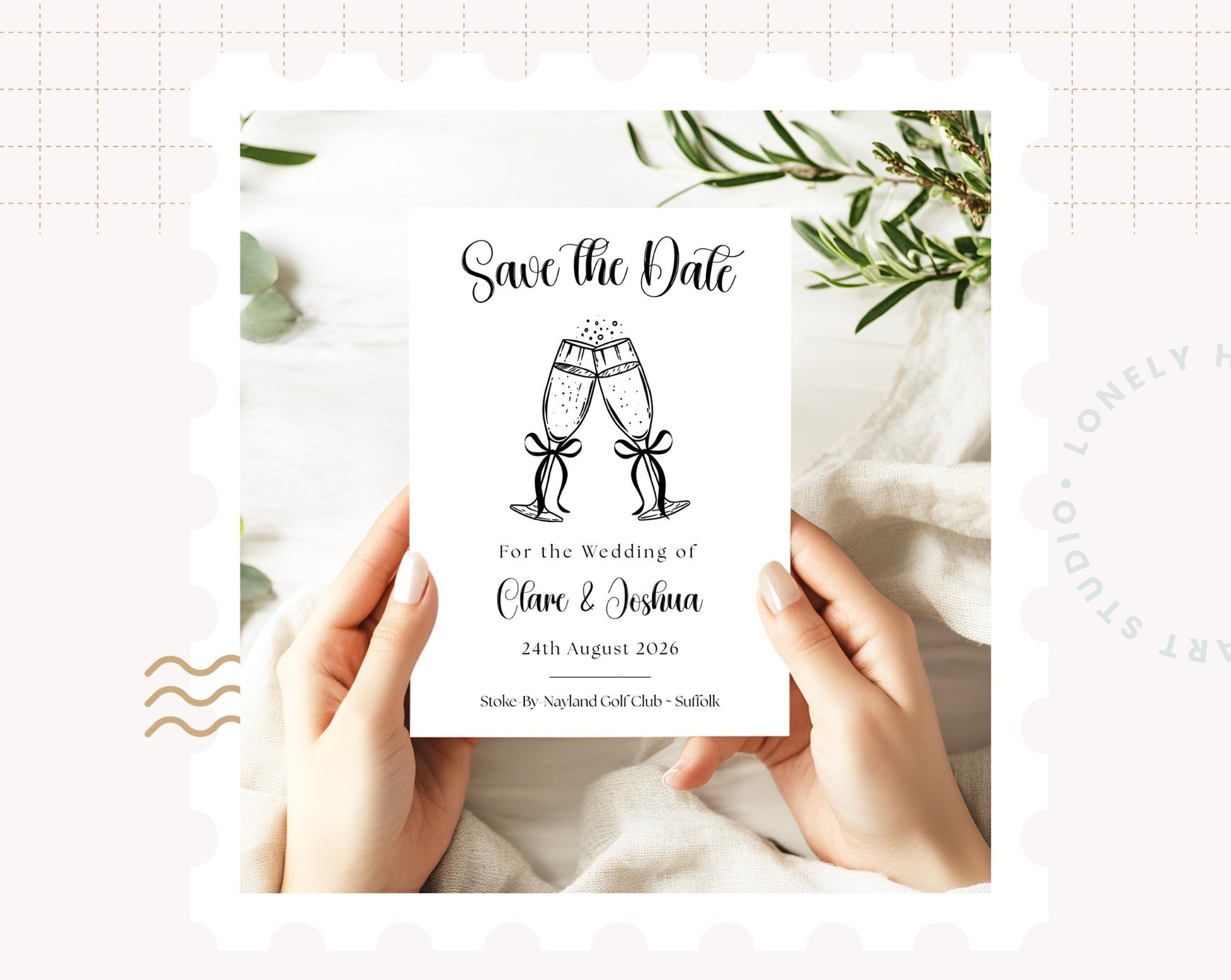 Personalised Save the Date Card