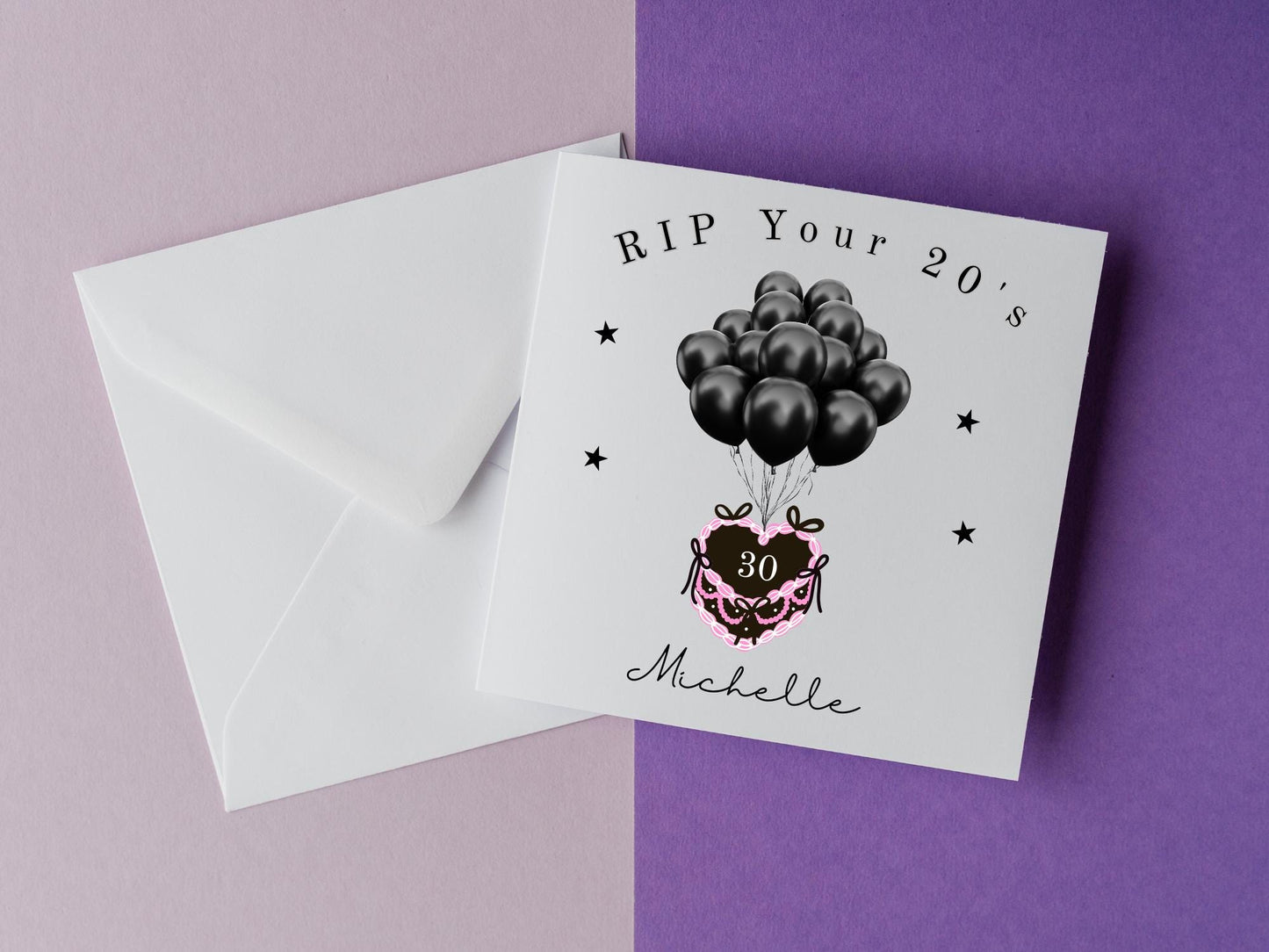 RIP your 20's Personalised Birthday Card - 30th Milestone