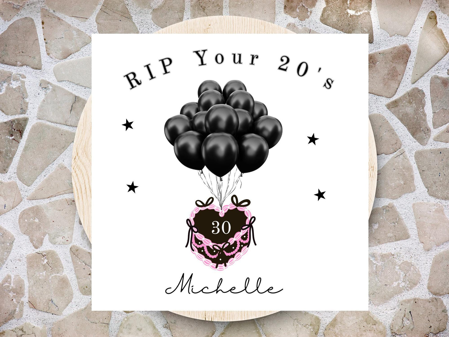RIP your 20's Personalised Birthday Card - 30th Milestone