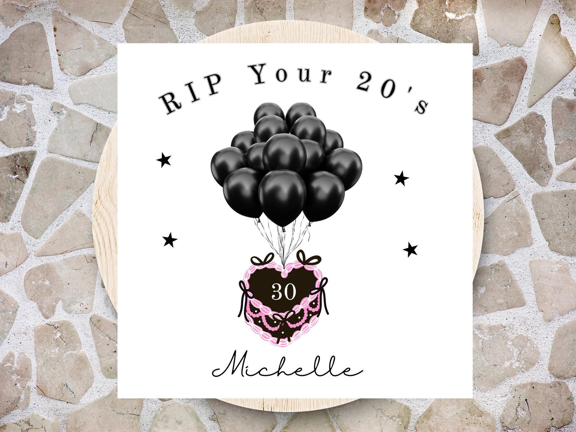 RIP your 20's Personalised Birthday Card - 30th Milestone