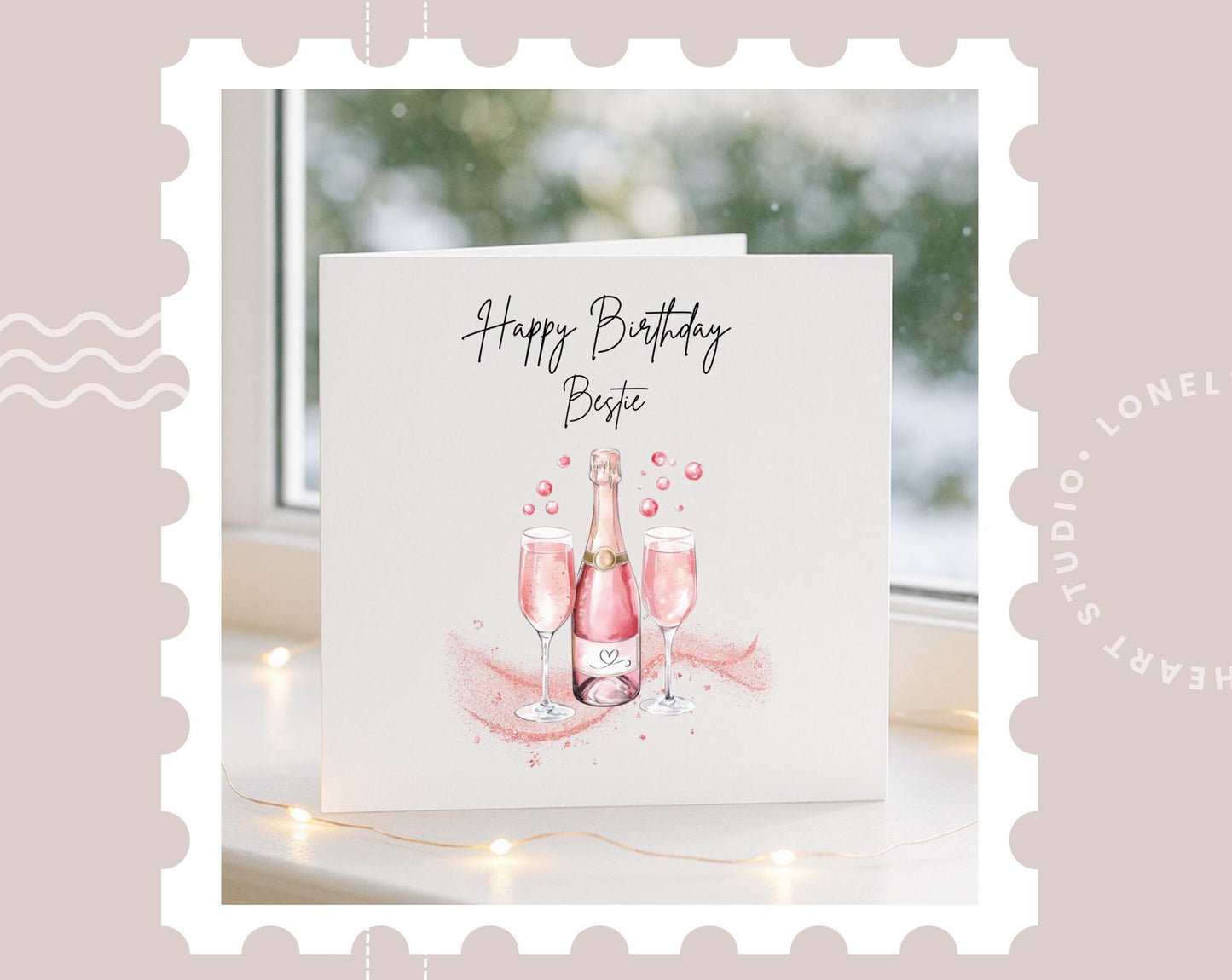 Happy Birthday Bestie Card for Her