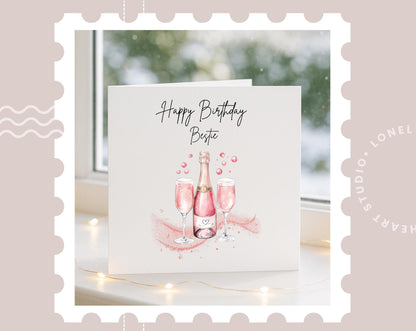Happy Birthday Bestie Card for Her