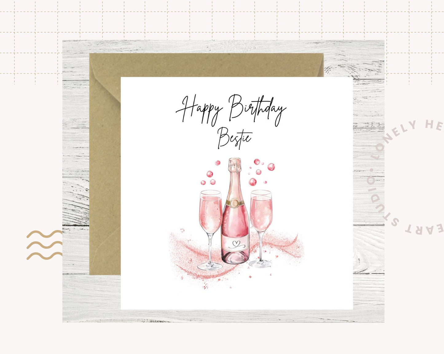 Happy Birthday Bestie Card for Her