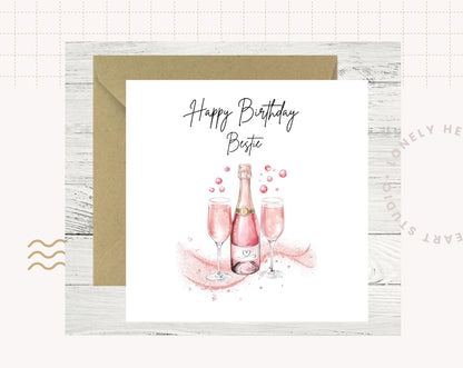 Happy Birthday Bestie Card for Her
