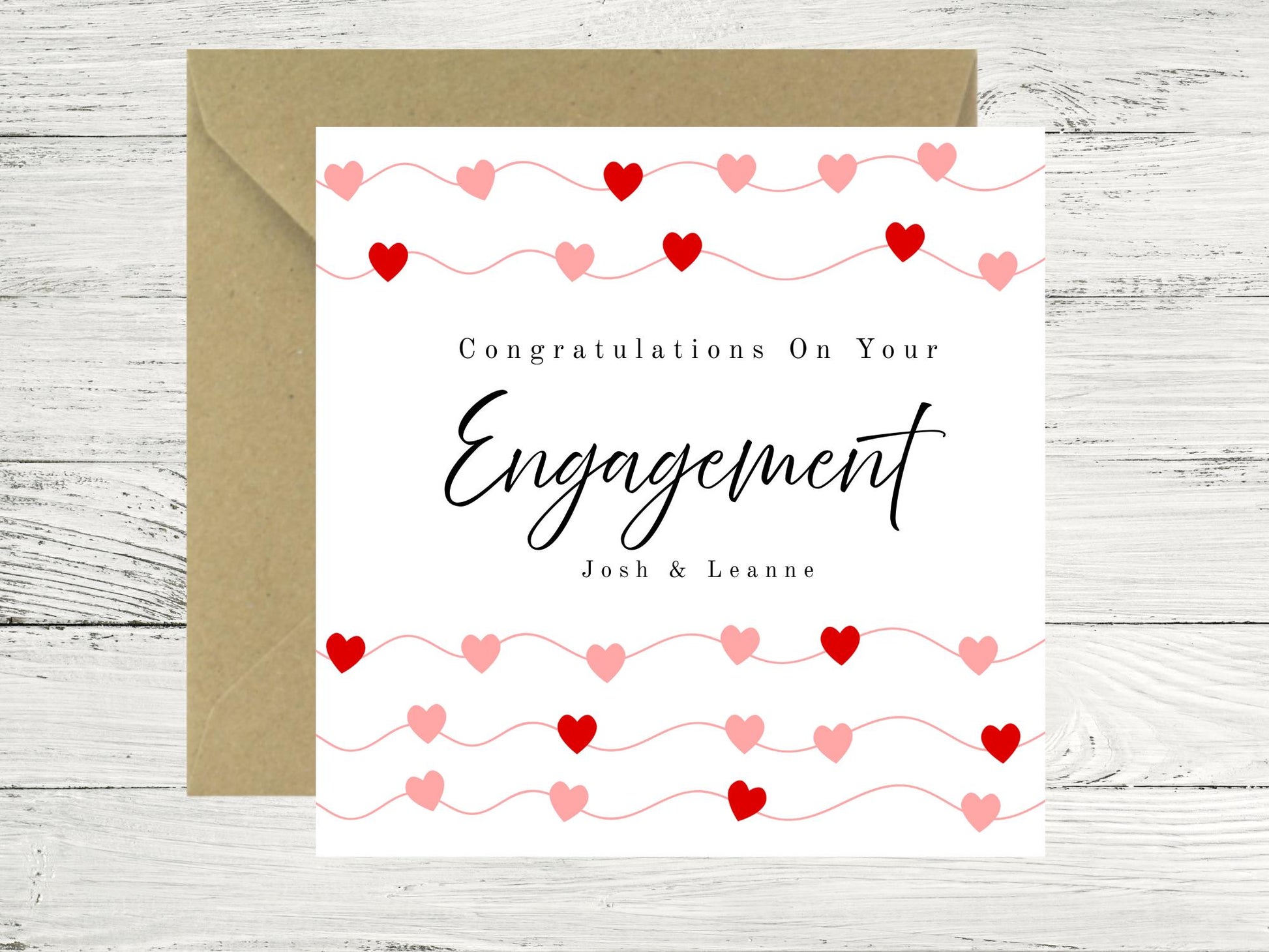 Personalised Engagement Card – Bride To be - couple