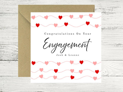 Personalised Engagement Card – Bride To be - couple