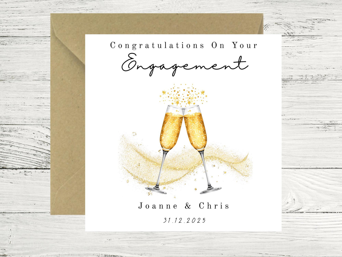 Personalised Engagement Card – Congratulations on your engagement