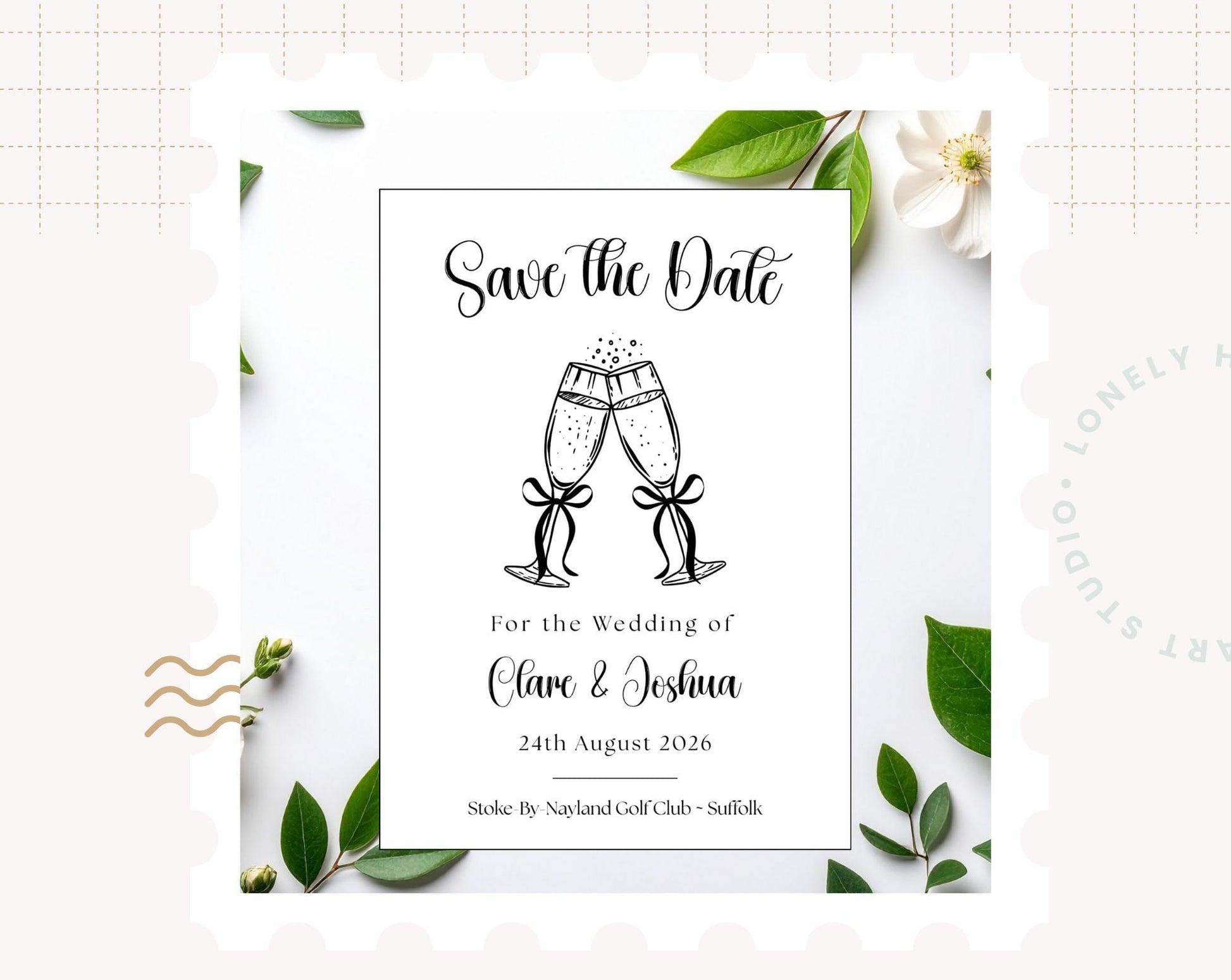 Personalised Save the Date Card