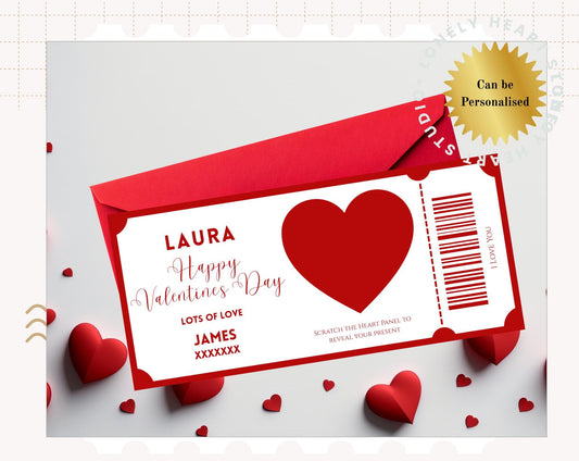Foiled Valentine's Scratch Card