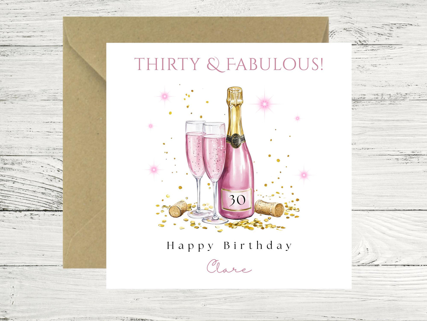 Personalised Thirty and Fabulous