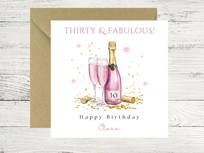 Personalised Thirty and Fabulous