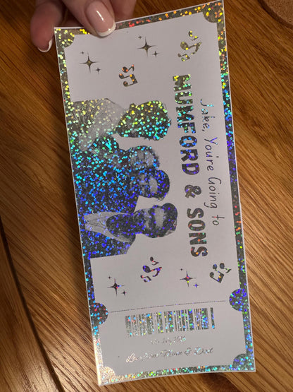 Personalised Foil Event Ticket Any Concert