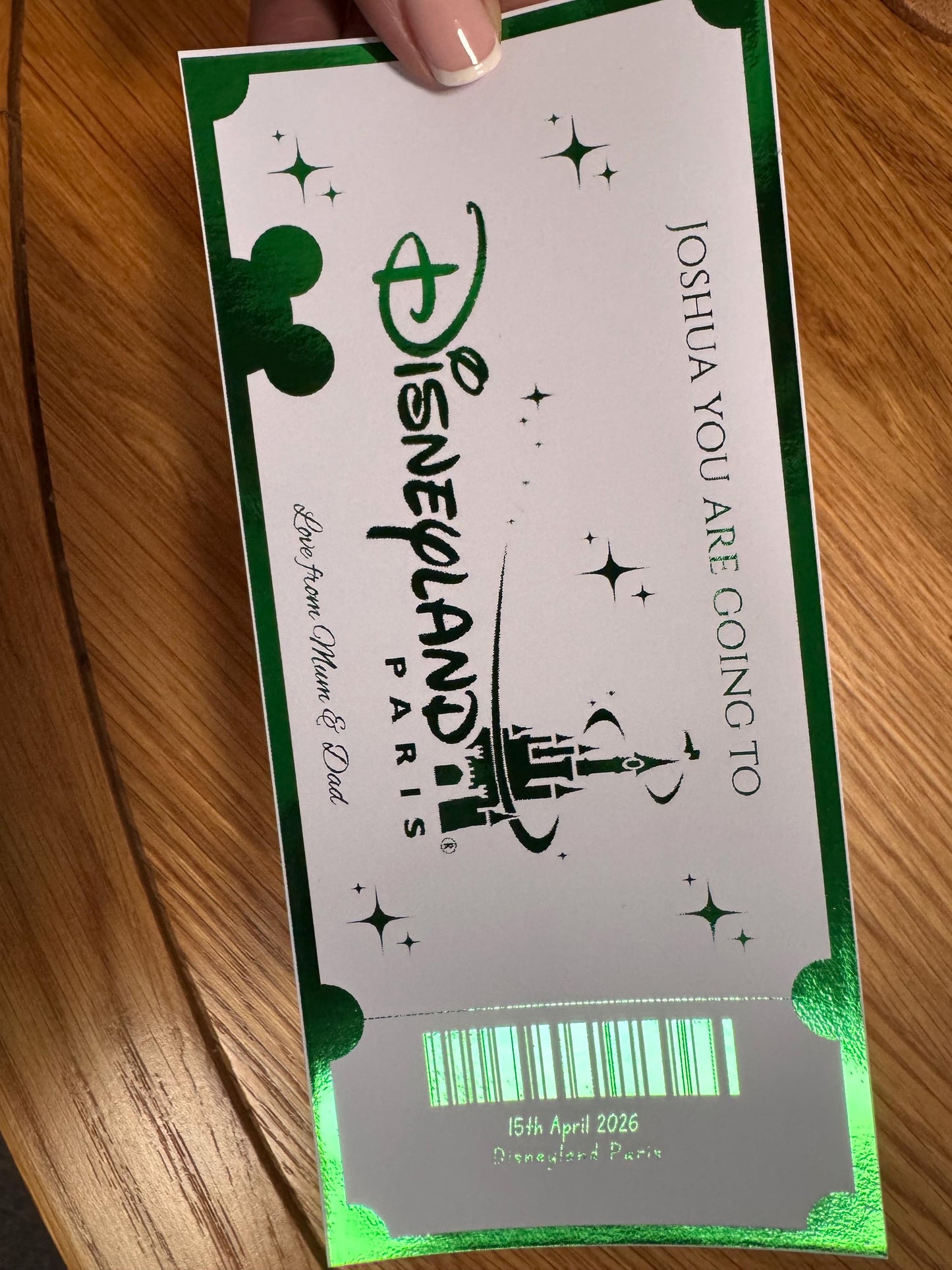 Personalised Foil Event Ticket Any Concert