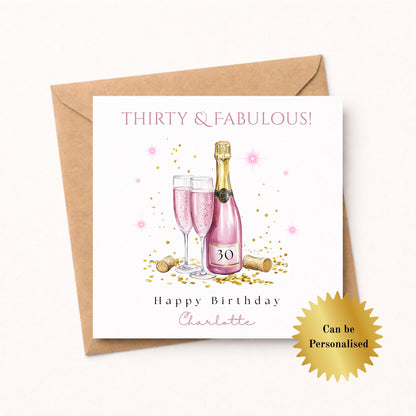 Personalised Thirty and Fabulous