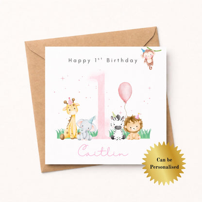 Personalised 1st Birthday Card