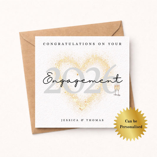 Congratulations on your Engagement Card – Personalised