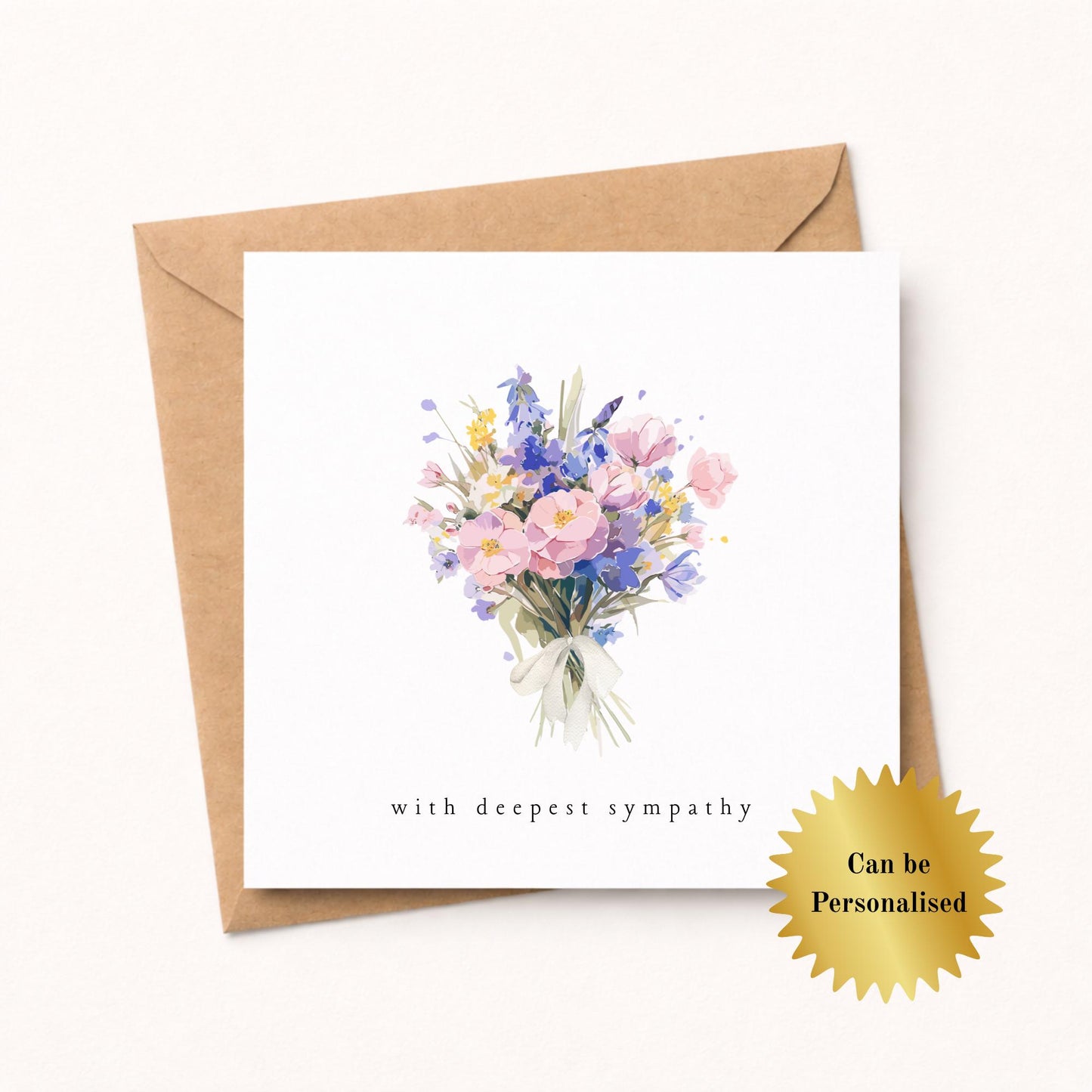 Floral Sympathy Card