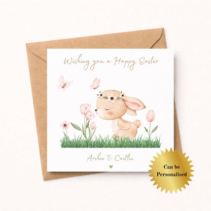 Personalised Watercolor Easter Card