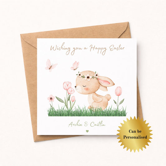 Personalised Watercolor Easter Card