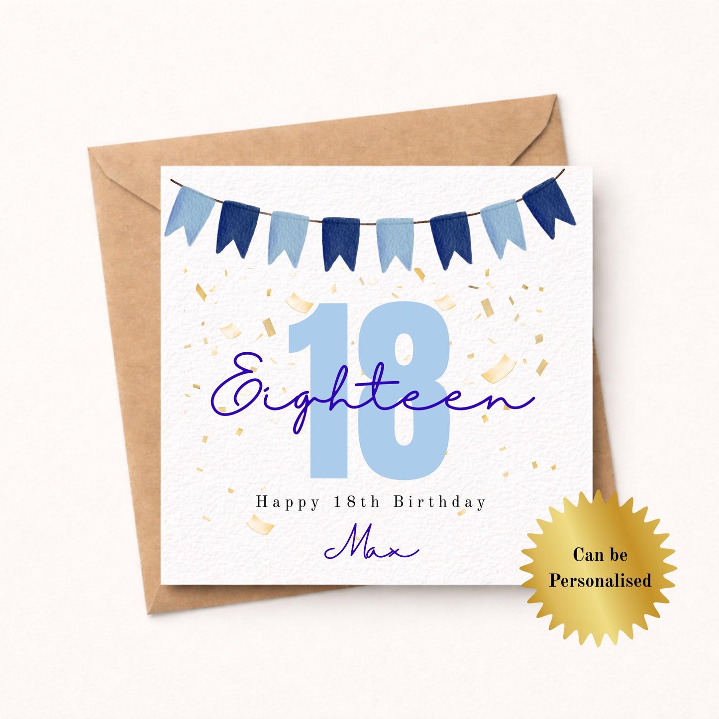 Personalised 18th Birthday Card for Him