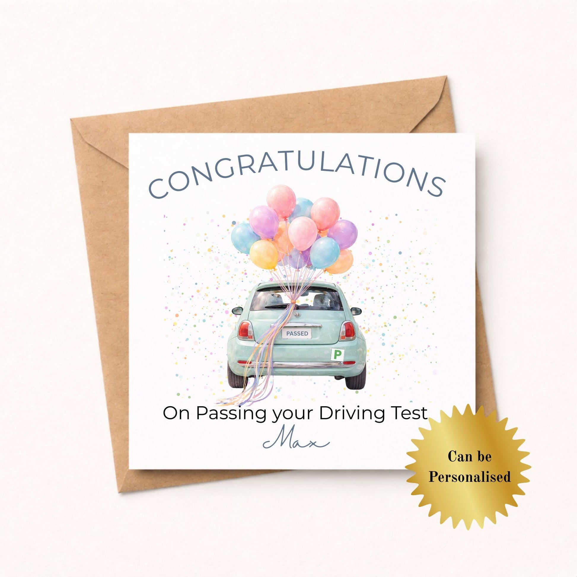 Personalised Passed your Driving Test Congratulations Card