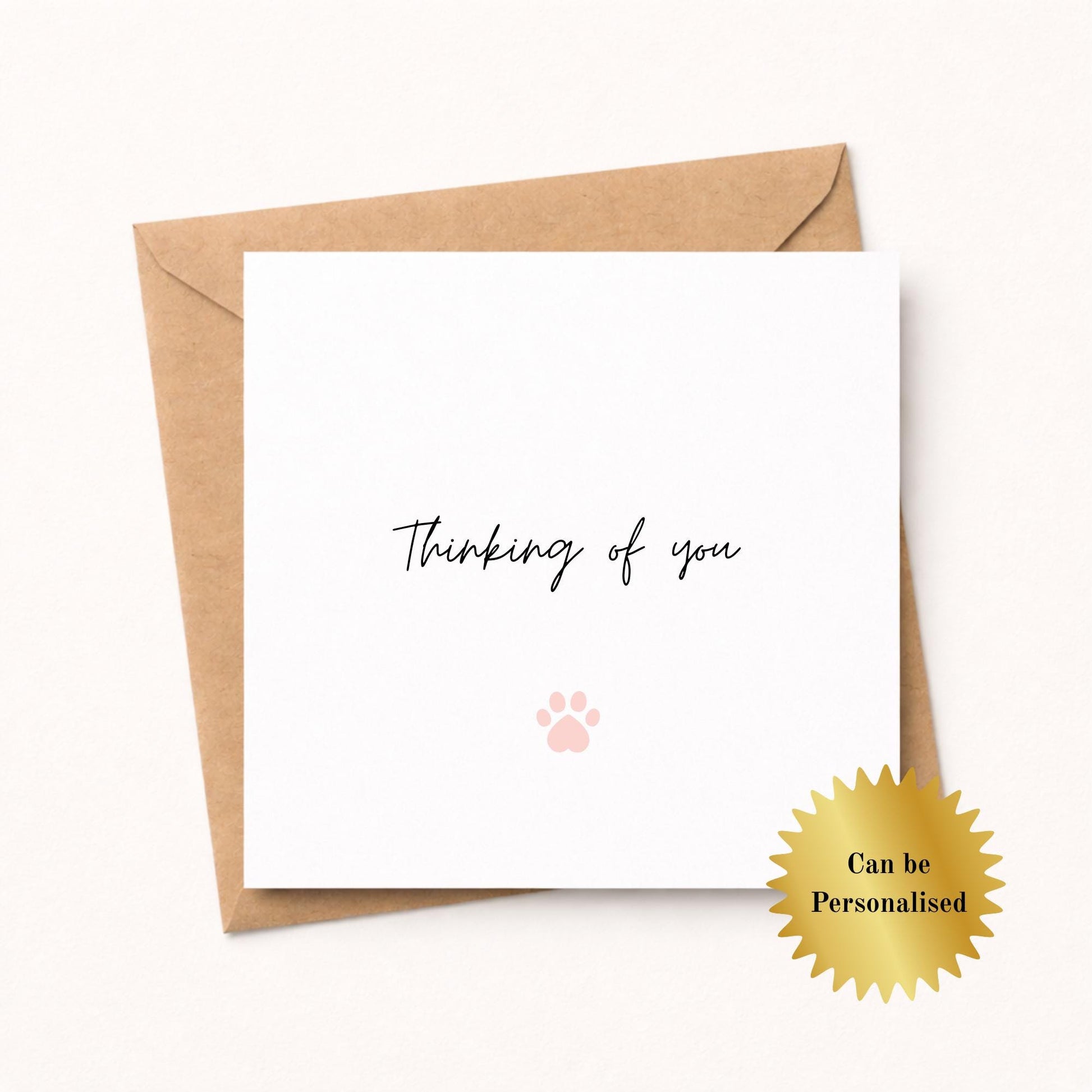 Thinking Of You Card, Pet loss Card