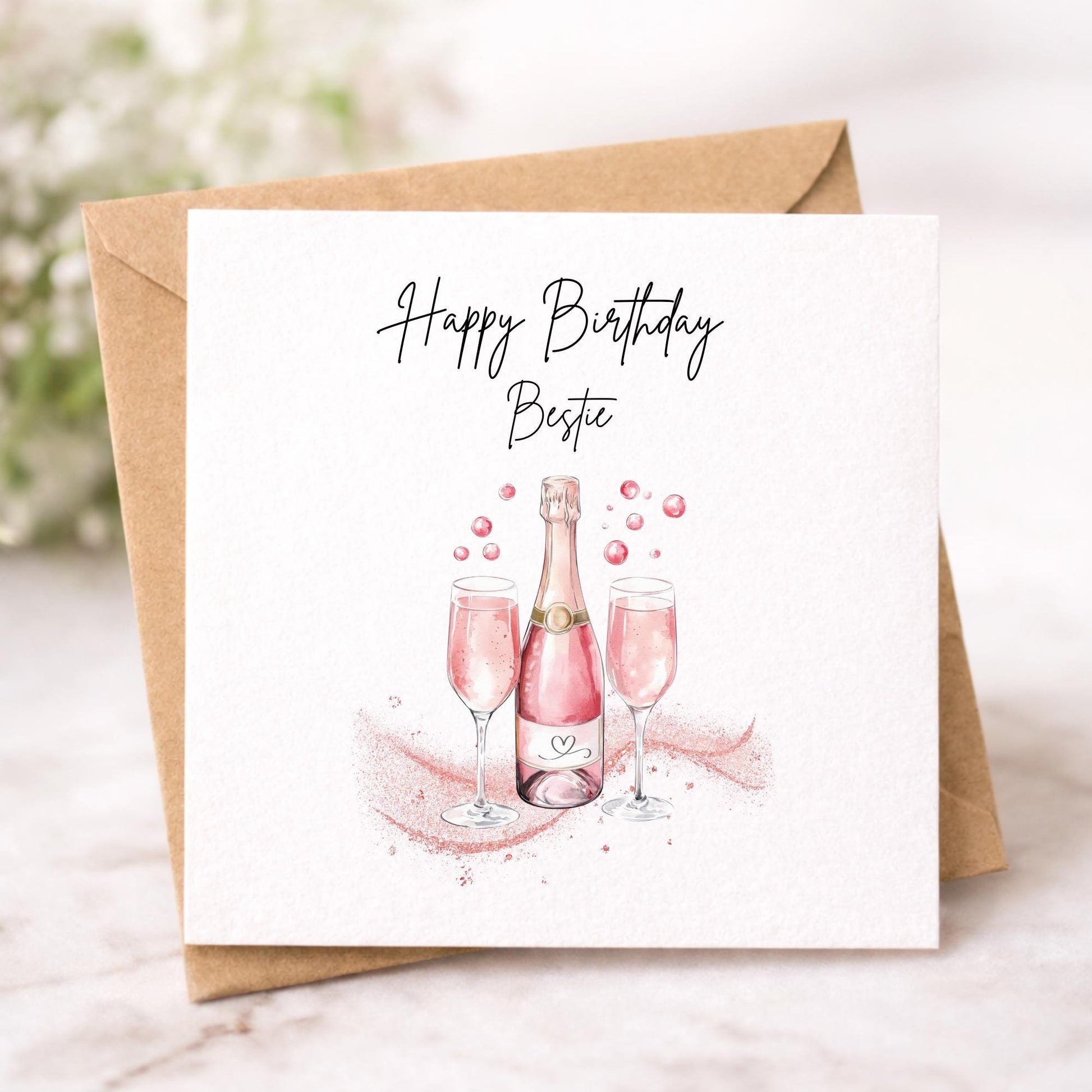 Happy Birthday Bestie Card for Her