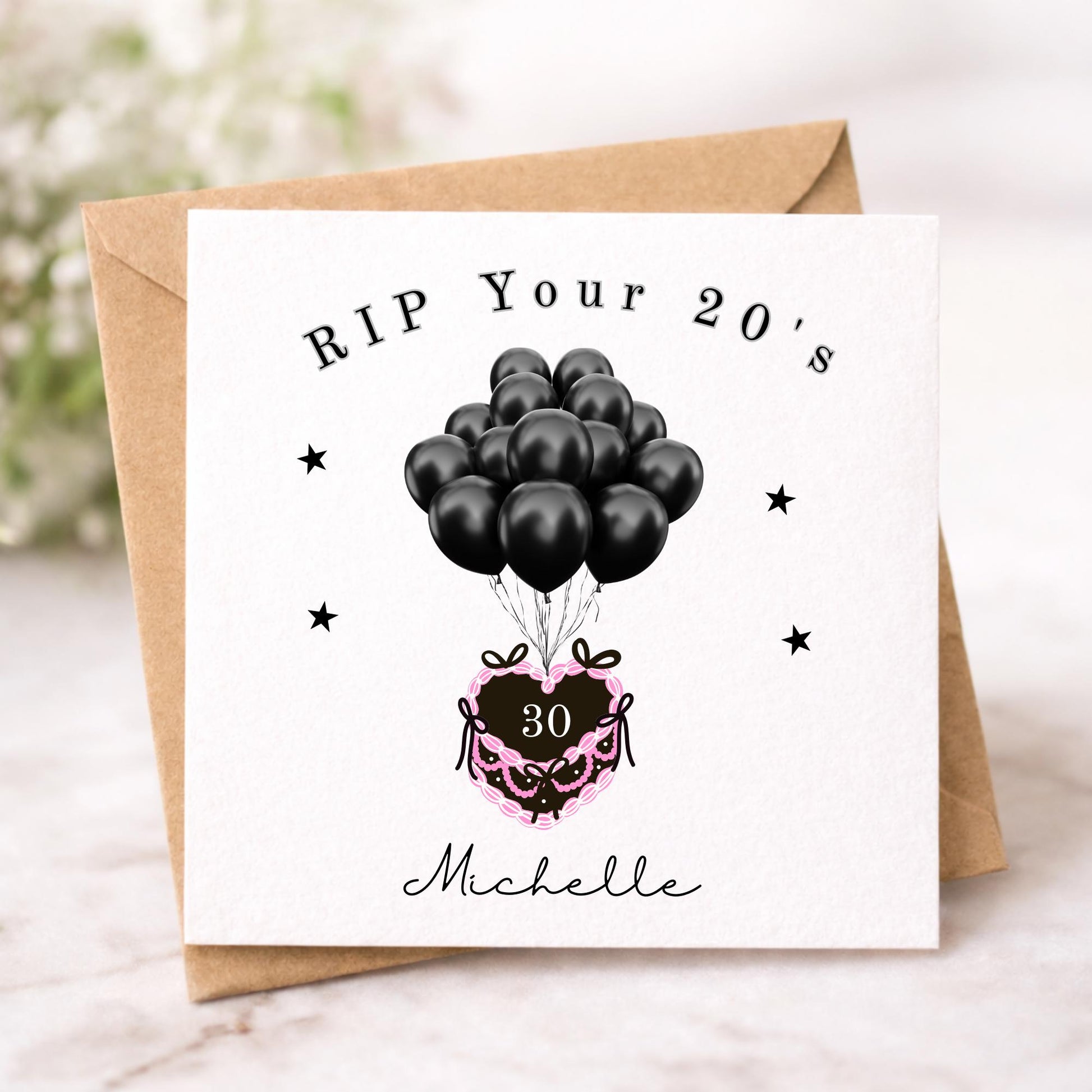 RIP your 20's Personalised Birthday Card - 30th Milestone