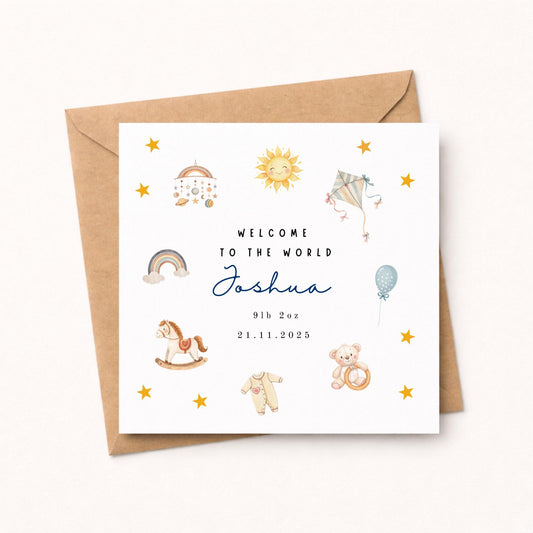 Personalised New Baby Card