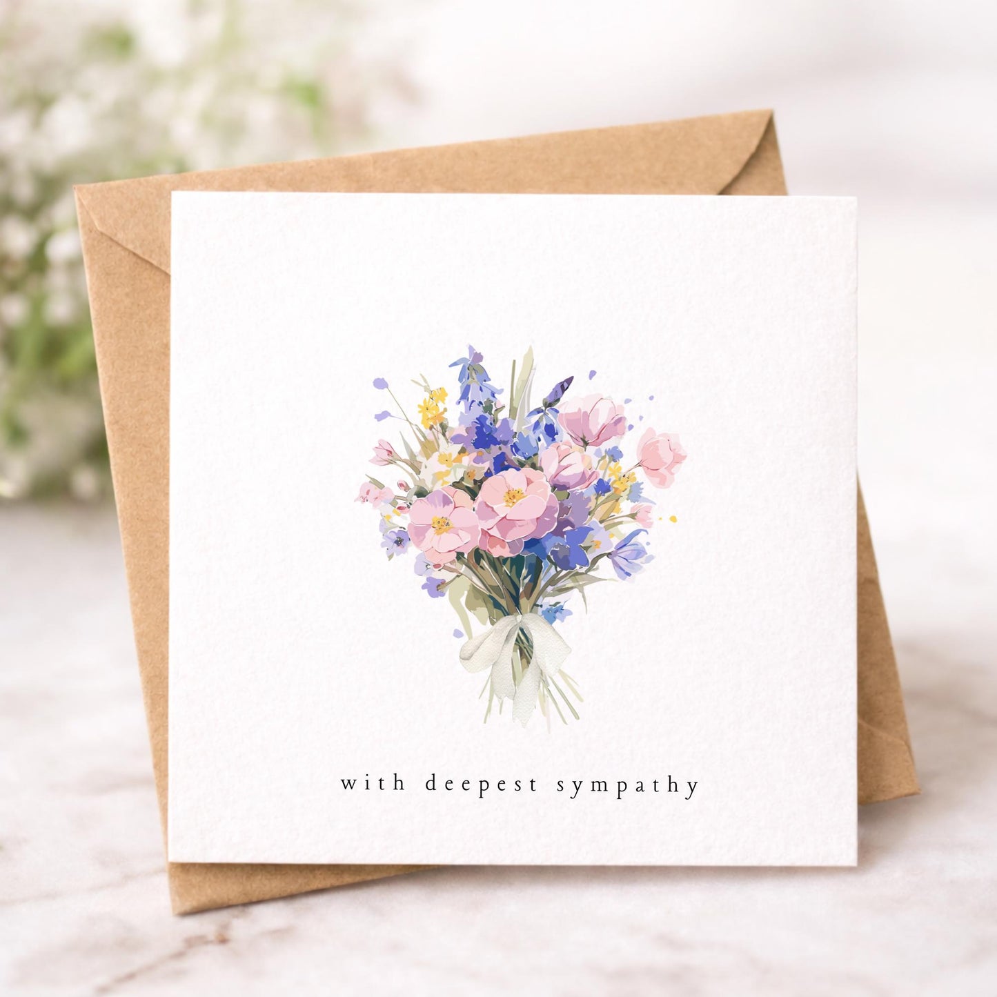 Floral Sympathy Card