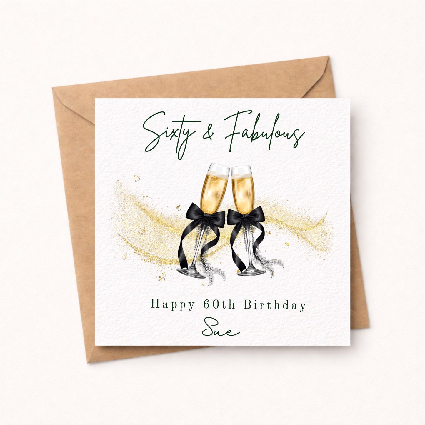 Personalised 60th Birthday Card for Her
