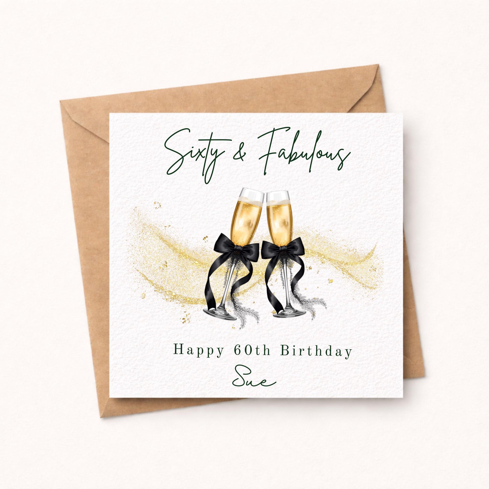 Personalised 60th Birthday Card for Her