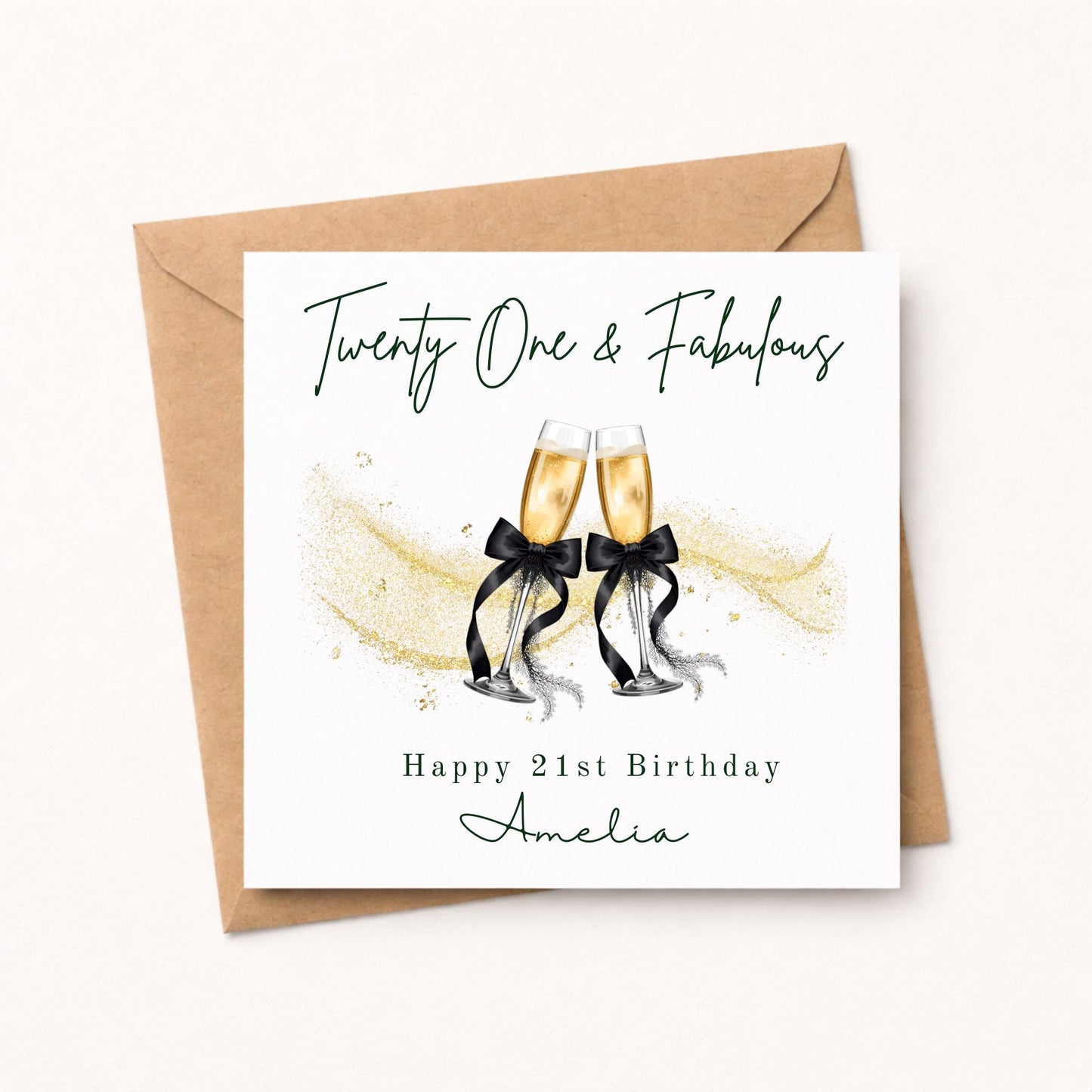Personalised 21st Birthday Card for Her