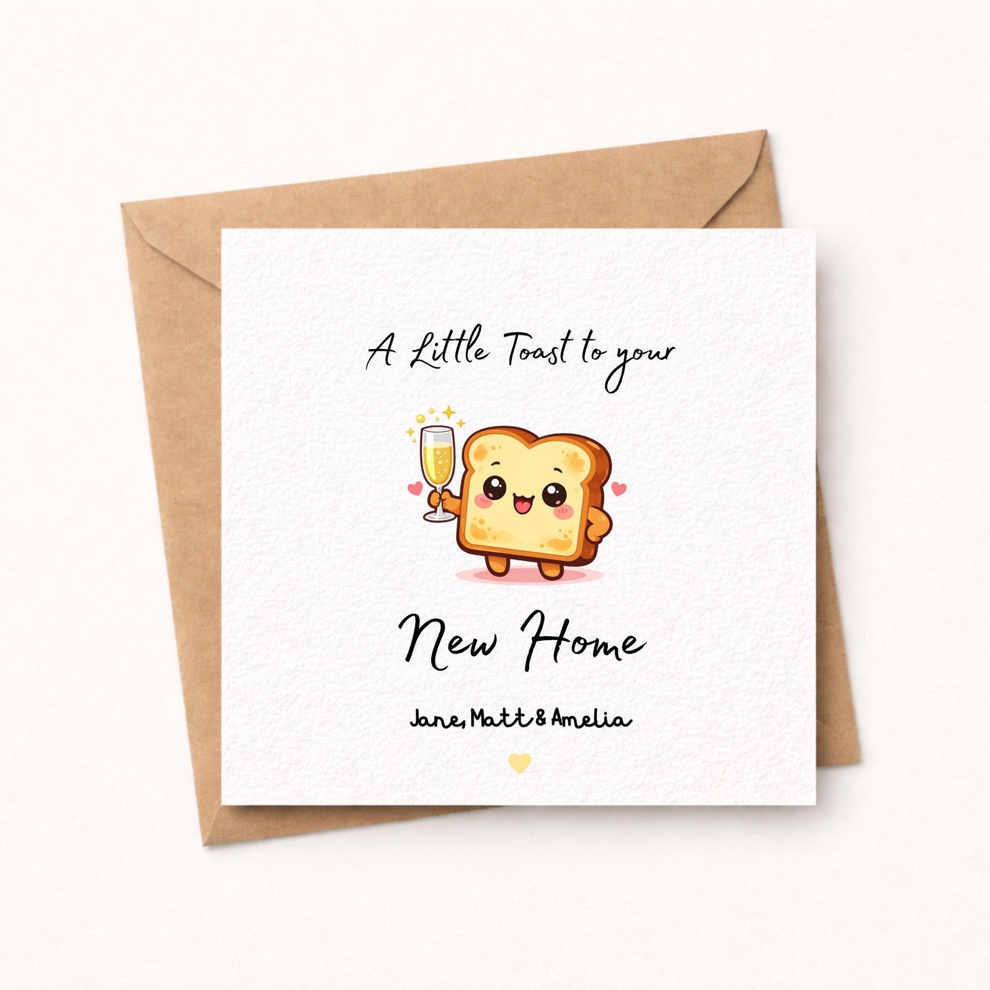Personalised fun New Home Card