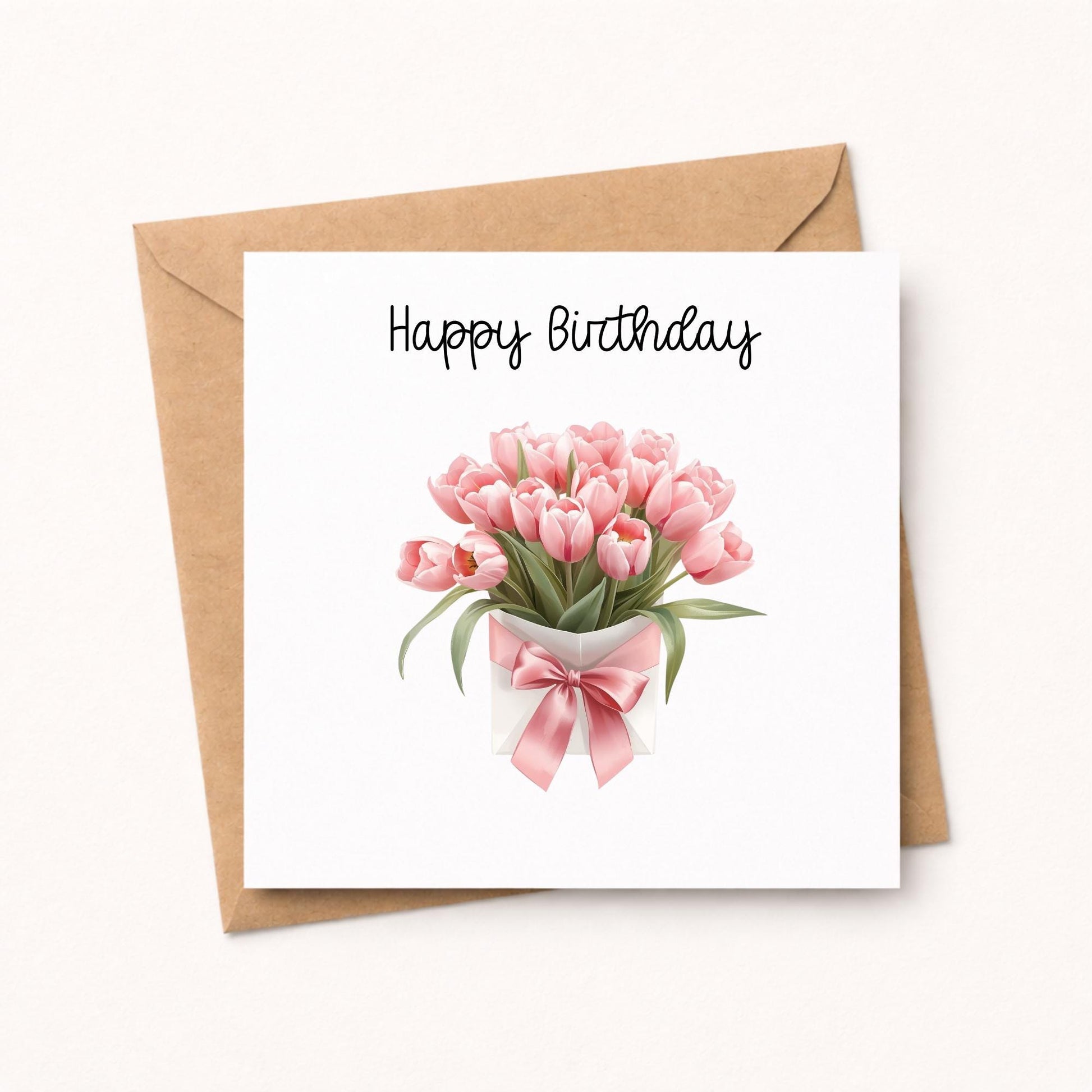 Handmade Birthday Cards set: Floral Bouquet Birthday Designs Pack of 5 Birthday Greetings