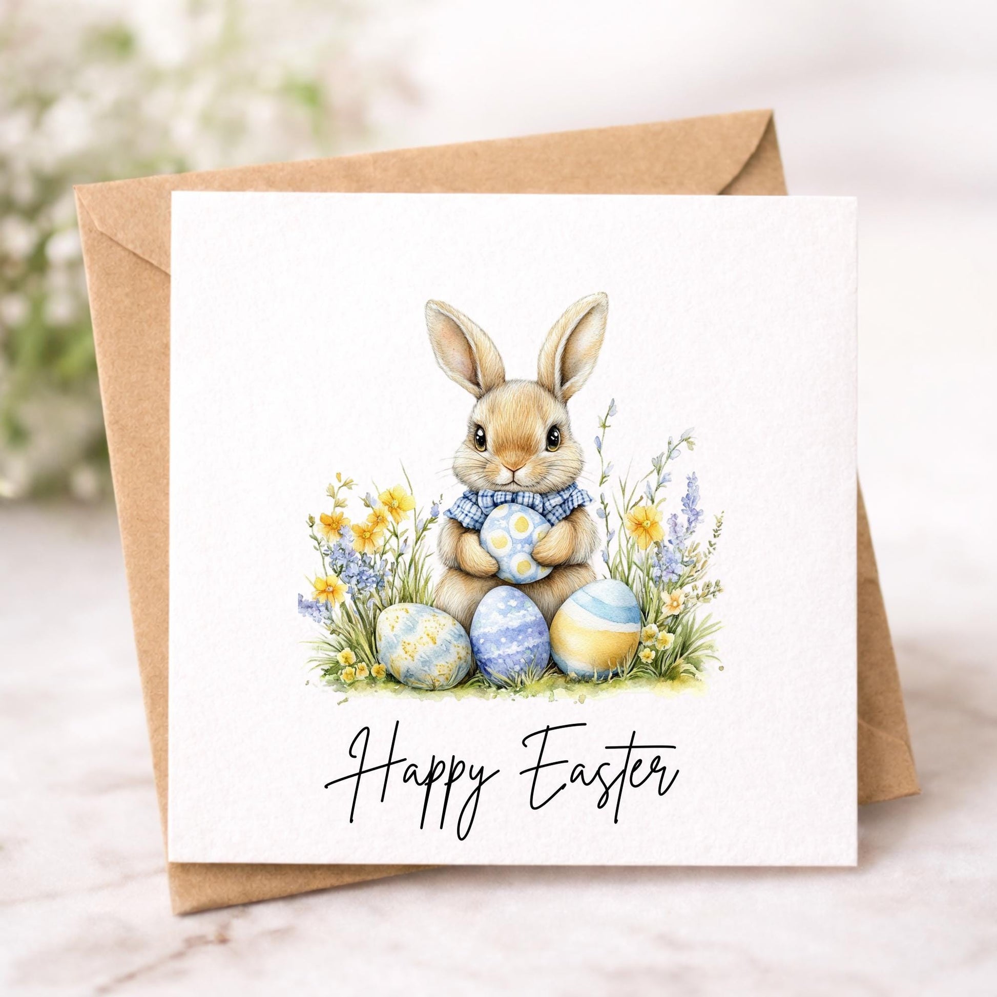Handmade Easter Cards set: Easter Bunny