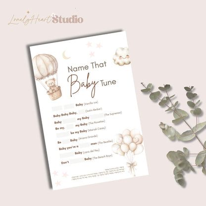 Baby Shower game - Name that Baby Tune
